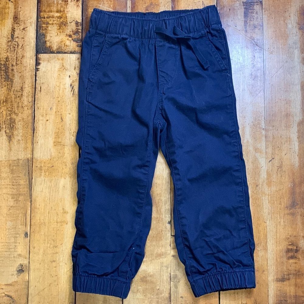 Gap pants 2T blue jogger cotton elastic waist spring easter lightweight